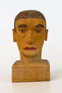wood carved head